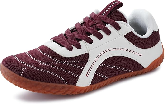WHITIN Women's Wide Barefoot Sneakers | Retro Track-Inspired Trainer | Zero Drop Lifestyle