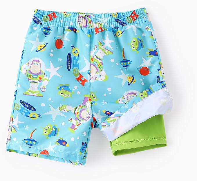 Disney Stitch Spiderman Star Wars Cars Toy Story Mickey Boy Swim Trunks UPF50+Swim Shorts Compression Liner & Quick-Dry 6M-9Y