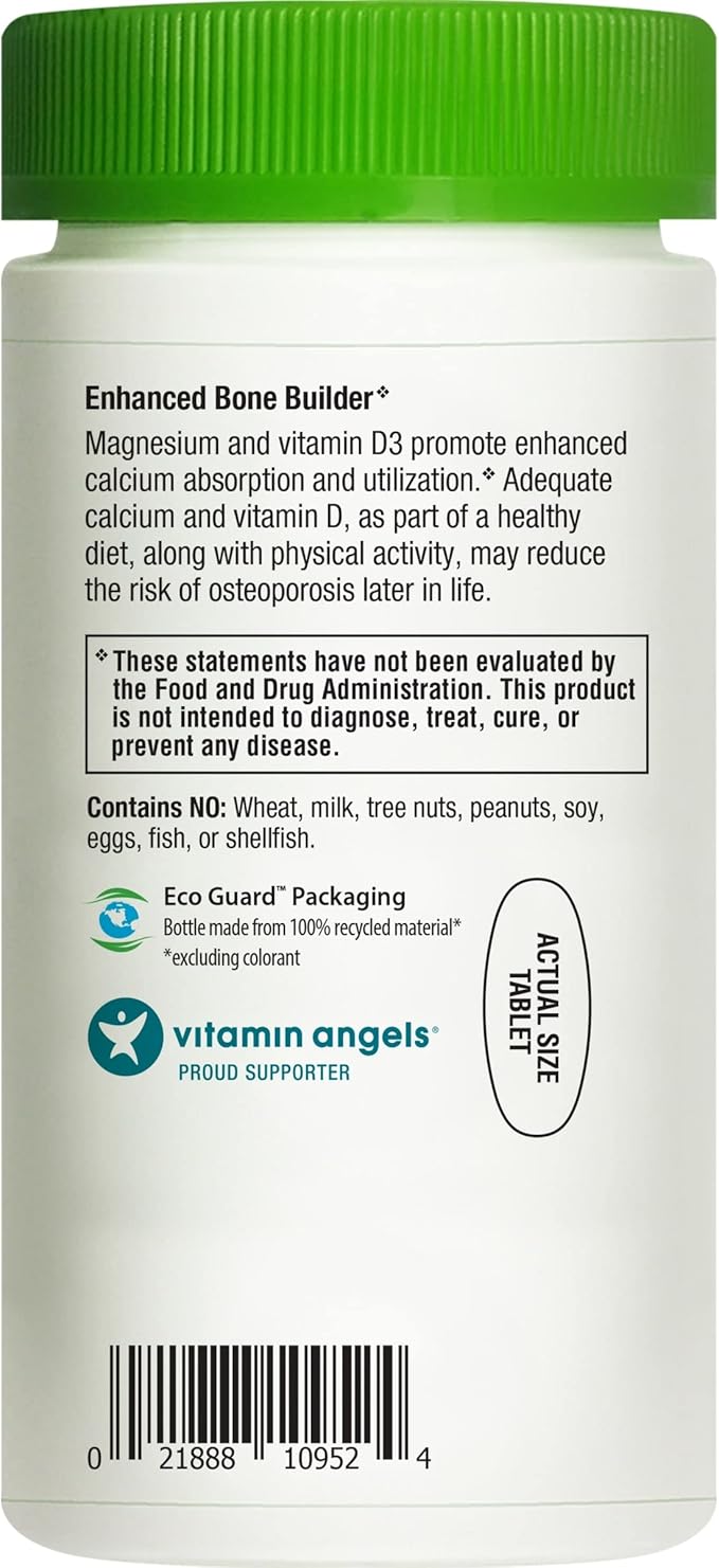 Rainbow Light Calcium With Magnesium and Vitamin D3 Tablets, Dietary Supplement Provides Bone Health and Teeth Support, With Calcium, Magnesium and Vitamin D, Vegetarian and Gluten Free, 180 Count