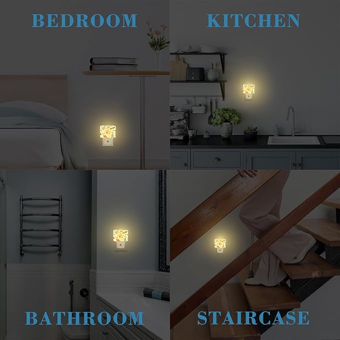 Halloween Cute Funny Dinosaur Night Light for Kids, Halloween LED Night Light Plug into Wall with Dusk to Dawn Sensor for Girls Boys Women Men Bedroom,Hallway,Kitchen,Bathroom,Stairs Decor