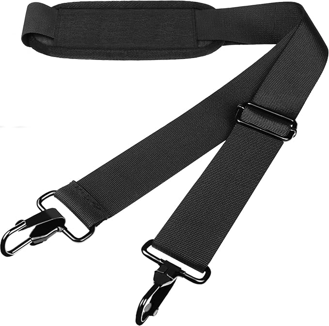 Askuko Shoulder Strap 56 Inch, Universal Adjustable Shoulder Belt Replacement Laptop Bag Shoulder Strap with Metal Hooks f...