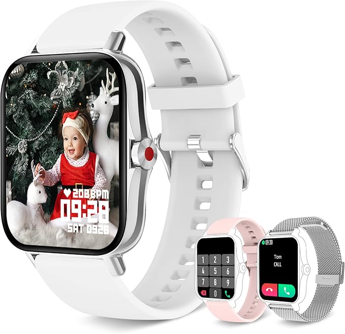 Iaret Smart Watches for Women(Answer/Make Call), Smart Watch for Android Phones iPhone, 1.7" HD Full Touch Screen Waterpro...