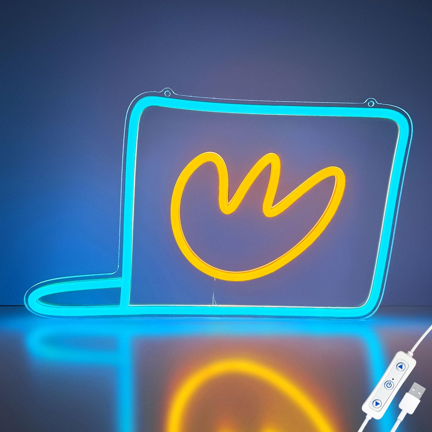 Officially Licensed Dog Man Cap Led Neon Sign - Vibrant Kids Bedroom & Game Room Wall Decor  Safe Movie-Themed Gift For Fans Christmas/Birthday (14X8.4 Inches)