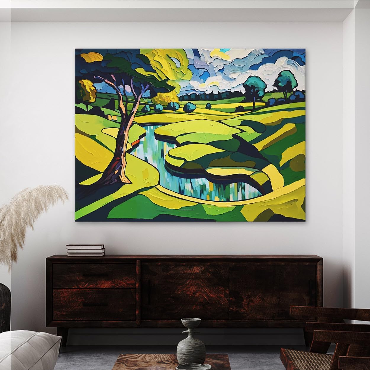 Sense Canvas Golf Course 20 Canvas Art - Home Decor Wall Art Print Poster Painting X-Large 48x36 / 1.5"