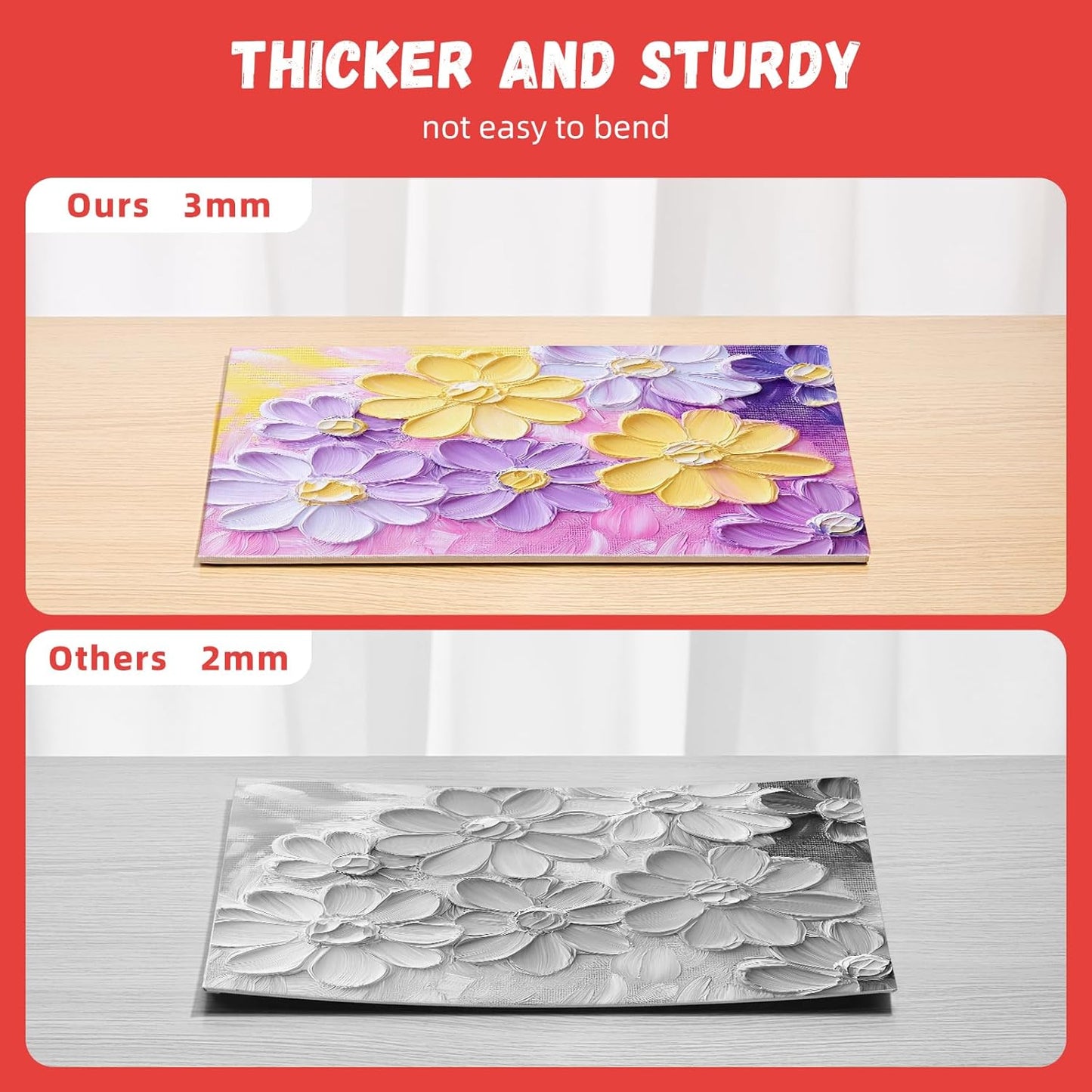 Simetufy 12 Pack 8x10 Canvas Boards for Painting, Blank Flat Canvas Panels Art Painting Supplies - Gesso Primed 100% Cotton for Acrylic Oil Watercolor Tempera Paint