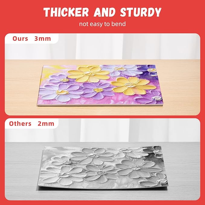 Simetufy 36 Pack 8x10 Inch Canvas Boards for Painting, Blank Canvas Panels Gesso Primed Acid-Free 100% Cotton for Acrylics Oil Watercolor Tempera Paints
