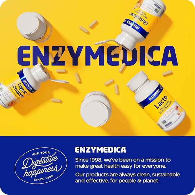 Enzymedica Digest Gold + ATPro, Maximum Strength Digestive Enzymes, Helps Digest Large Meals for Instant Bloating Relief, 45 Count