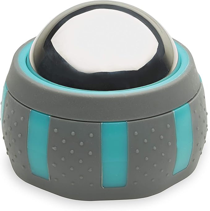 Gaiam Restore Rolling Massager (Cold Therapy), Ergonomic 360° Easy-Glide Muscle Roller for Full Body Relief, Travel-Friend...