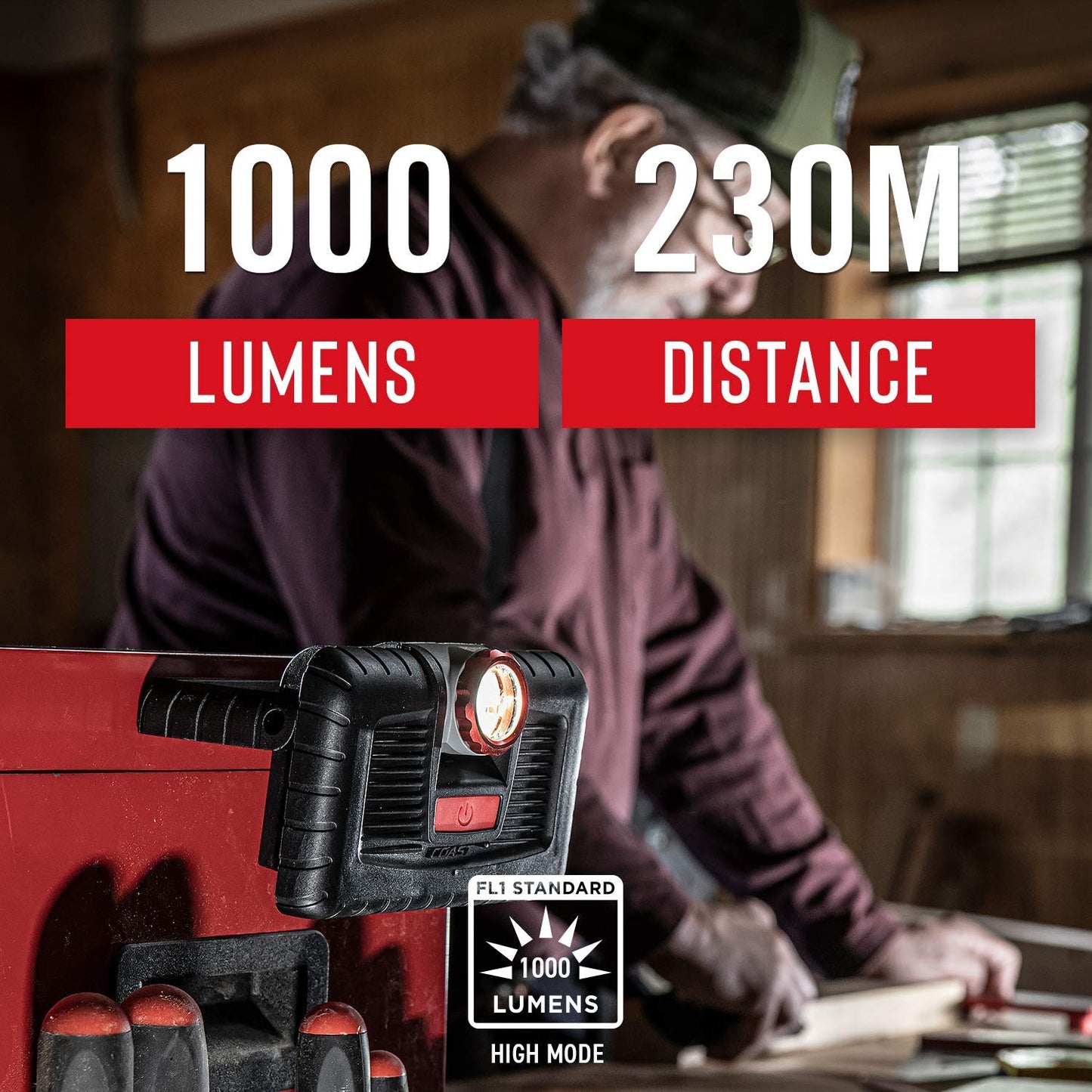 Coast Pm310 1000 Lumen Led Work Light - Alkaline Dual Power, Magnetic Focusing, Model 30363, No Color, No Size