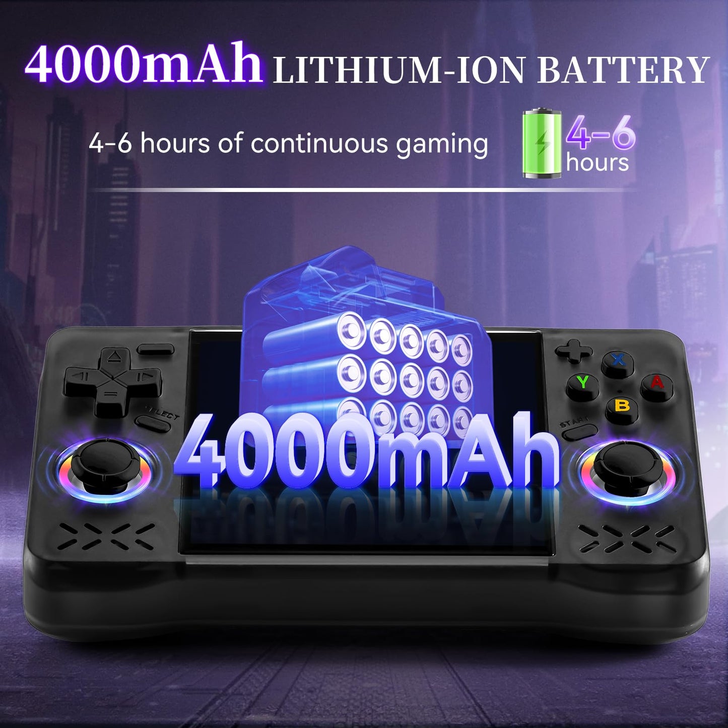 Colourbing XF40H Retro Handheld Game Console - 4-inch Full-Lamination Screen, Linux OS, 18000+ Classic Games, 4000mAh Battery, WiFi Multiplayer & Hall Triggers - Supports 2.4G Wireless Controllers