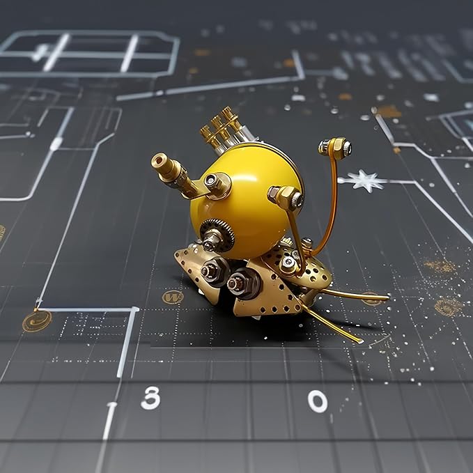 Mechanical Metal DIY 3D Insect Brass 3D Puzzles for Adults Snail Metal Models for Family and Friends (Snail-Y)