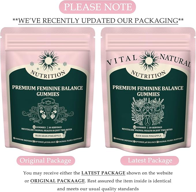 MATOP Premium Feminine Gummies Balance Nutrition - pH Balance for Women Health Natural Hawaiian Pineapple Gummy Vegan Gluten-Free Wellness 60 Gummies - 30 Servings