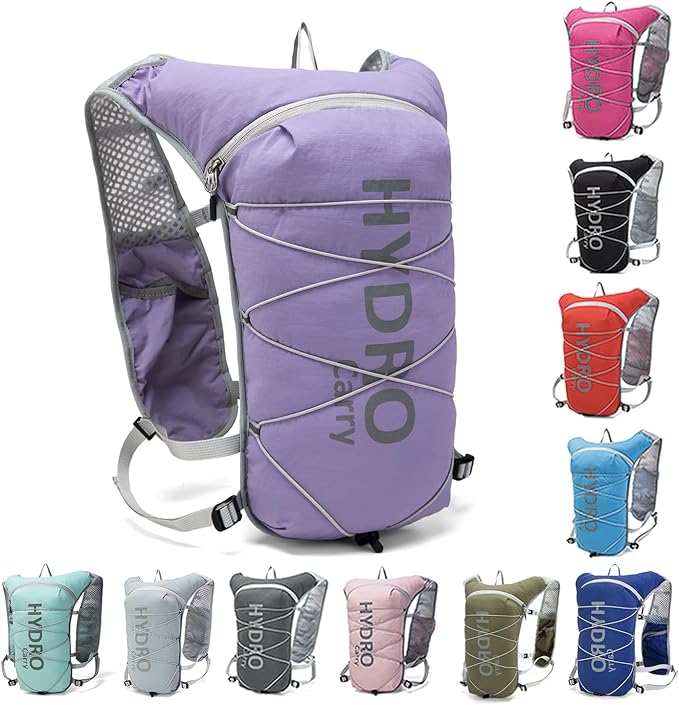 Lightweight Running Vest for Women and Men Hydration Backpack Pack with 1.5L Water Bladder Bag for Hiking Trail Running Ge...