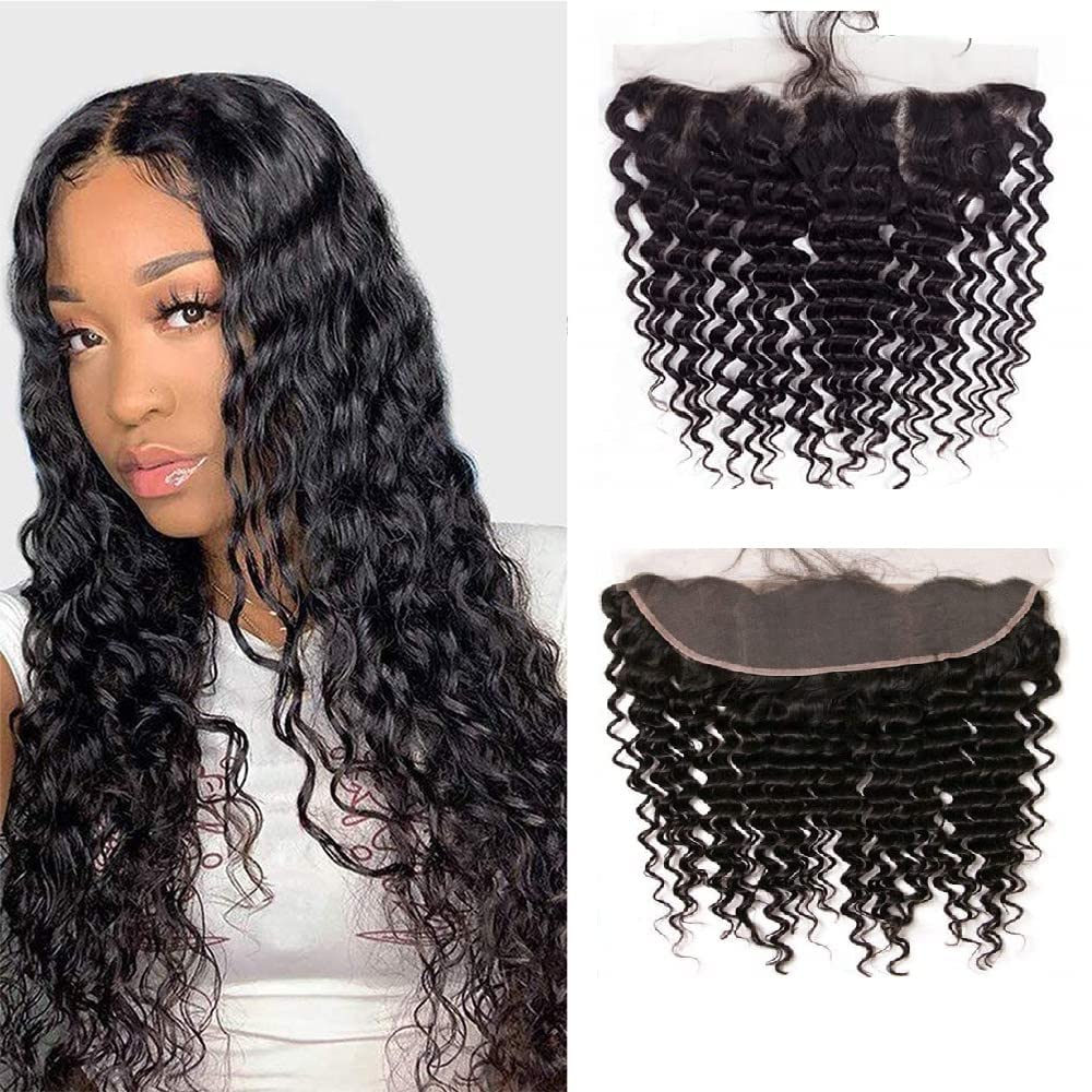 HD Lace Frontal 13x6 Transparent Ear to Ear Body Wave Frontal Human Hair 100% Unprocessed Virgin Lace Closure Human Hair Pre Plu