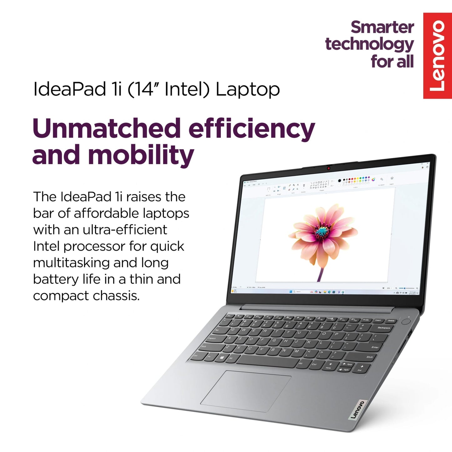 Lenovo Ideapad 1I Laptop With Microsoft 365 Home And Business  20Gb Ram  1Tb Cloud Storage And 256Gb Ssd  Intel Core  14 Anti-Gl