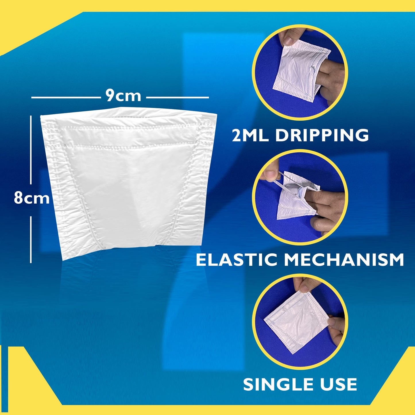 PROSTACOMFORT+ Hygienic Male Pad – 24 Pcs Incontinence Guards for Men Super Absorbent Urinary Drip Sleeves Prevents Leaks, Bad Odors & Stains – Oeko TEX Certified Bladder Control Pads for Men