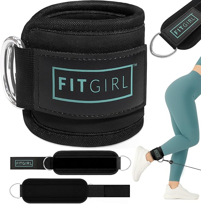 FITGIRL Ankle Strap for Cable Machine – Premium Padding and Comfort for Cable Exercise Machines, Cable Exercise Attachment...