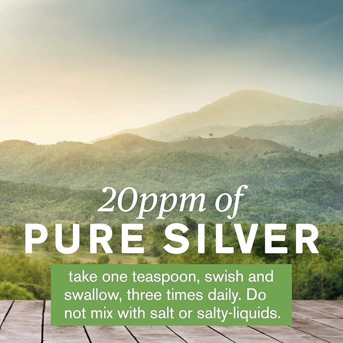 Nature's Sunshine Silver Shield Liquid, 6 Fl Oz | Colloidal Silver Liquid with Aqua Sol Technology Provides Immune Support and Protection