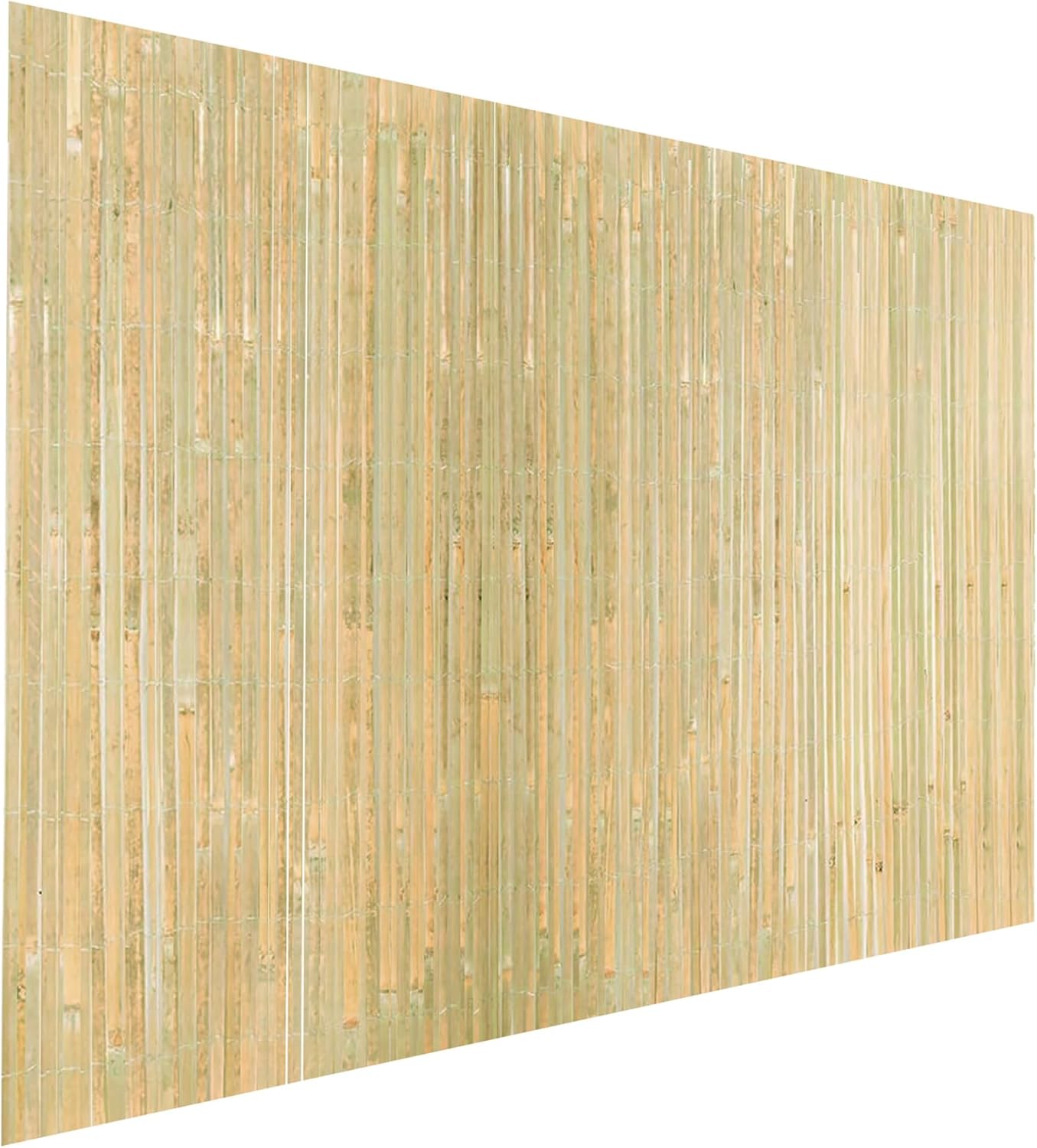 Bamboo Slat Fencing 6ft H x 13ft L, Handwoven Natural Bamboo Screen, Indoor or Outdoor Privacy Fence for Patio, Balcony, Border Pool