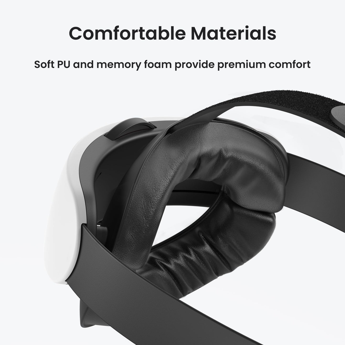 KIWI design H4 Halo Comfort Head Strap Compatible with Meta Quest 3/Quest 3S, Made for Meta, Non-Battery Lightweight Head Strap