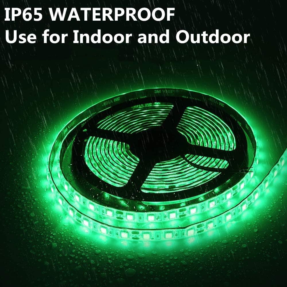Vbakor Pontoon Boat Led Strip Lights  12V 32.8Ft Green Waterproof Marine Led Light Boat Interior Light  Boats Deck Hull  nel Lighting  Night Fishing Lights For Bass  Jon (No Battery)