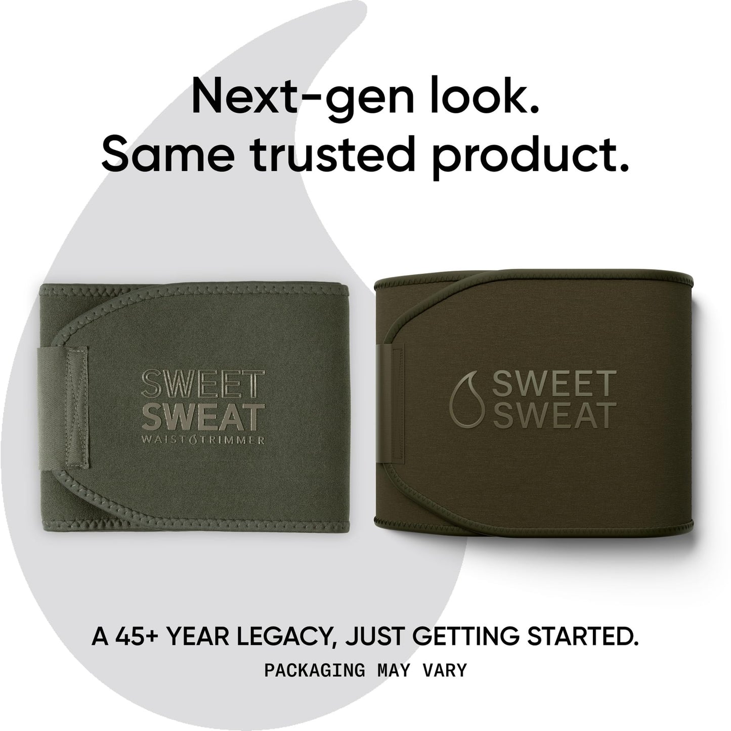 Sports Research Sweet Sweat Waist Trimmer (Core Series) - Premium Sweat Enhancing Fitness Band for Women & Men - Adjustable Fit · Latex-Free Neoprene - Matte Green, Medium
