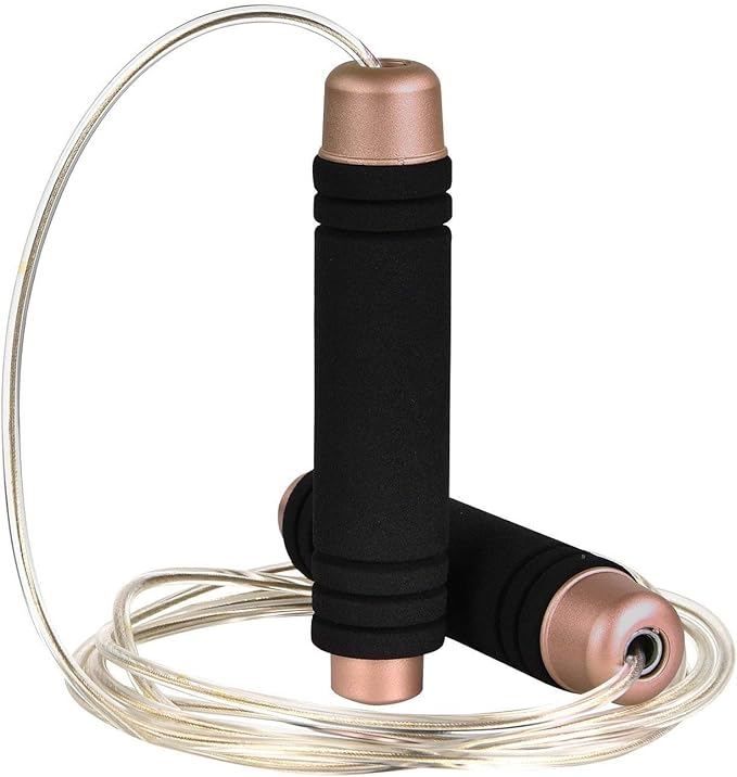 Gaoykai weighted jump rope for handle,Tangle-Free PU Wire rope with bearing comfortable foam handle,skipping rope for work...