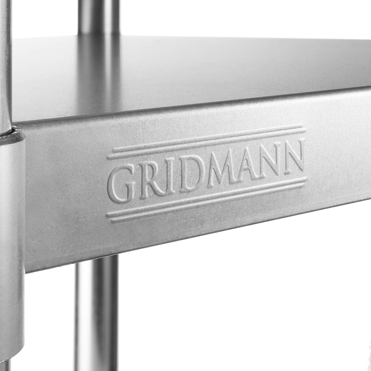 GRIDMANN Stainless Steel Work Table 30 x 24 Inches, NSF Commercial Kitchen Prep Table with Under Shelf for Restaurant and Home