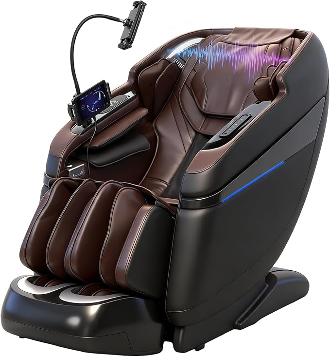 KTENTITO 4D Music Rhythm Massage Chair Full Body, 2026 Unique Sonic Resonance Zero Gravity SL-Track Shiatsu Recliner with ...