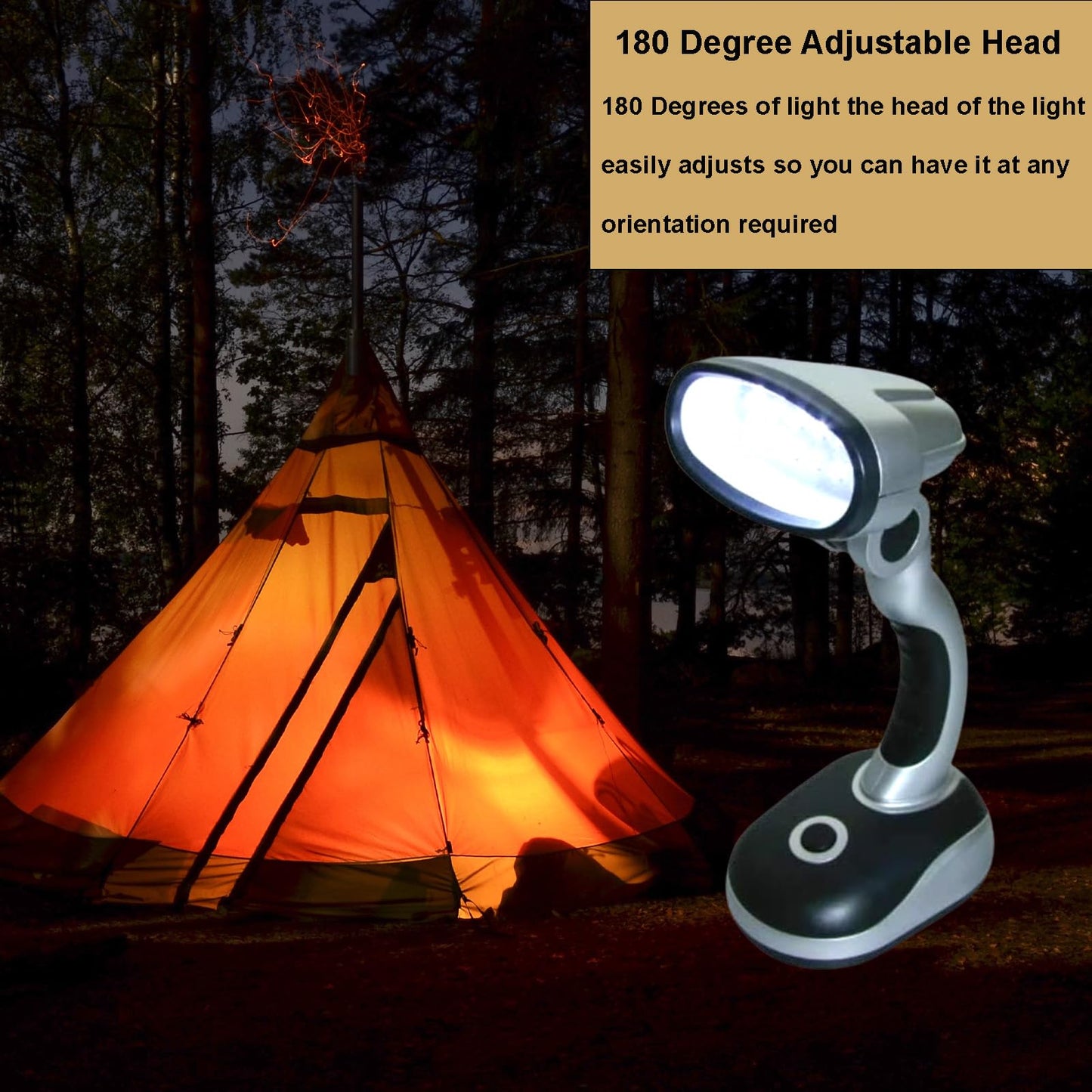 Ragyzity Led Desk Lamp  12 Led Portable Battery-Powered Table Lamp  Bedside & Camping Light  Bright Work And Reading Light For Computer  Home  Or Outdoor Use (Black Silver)