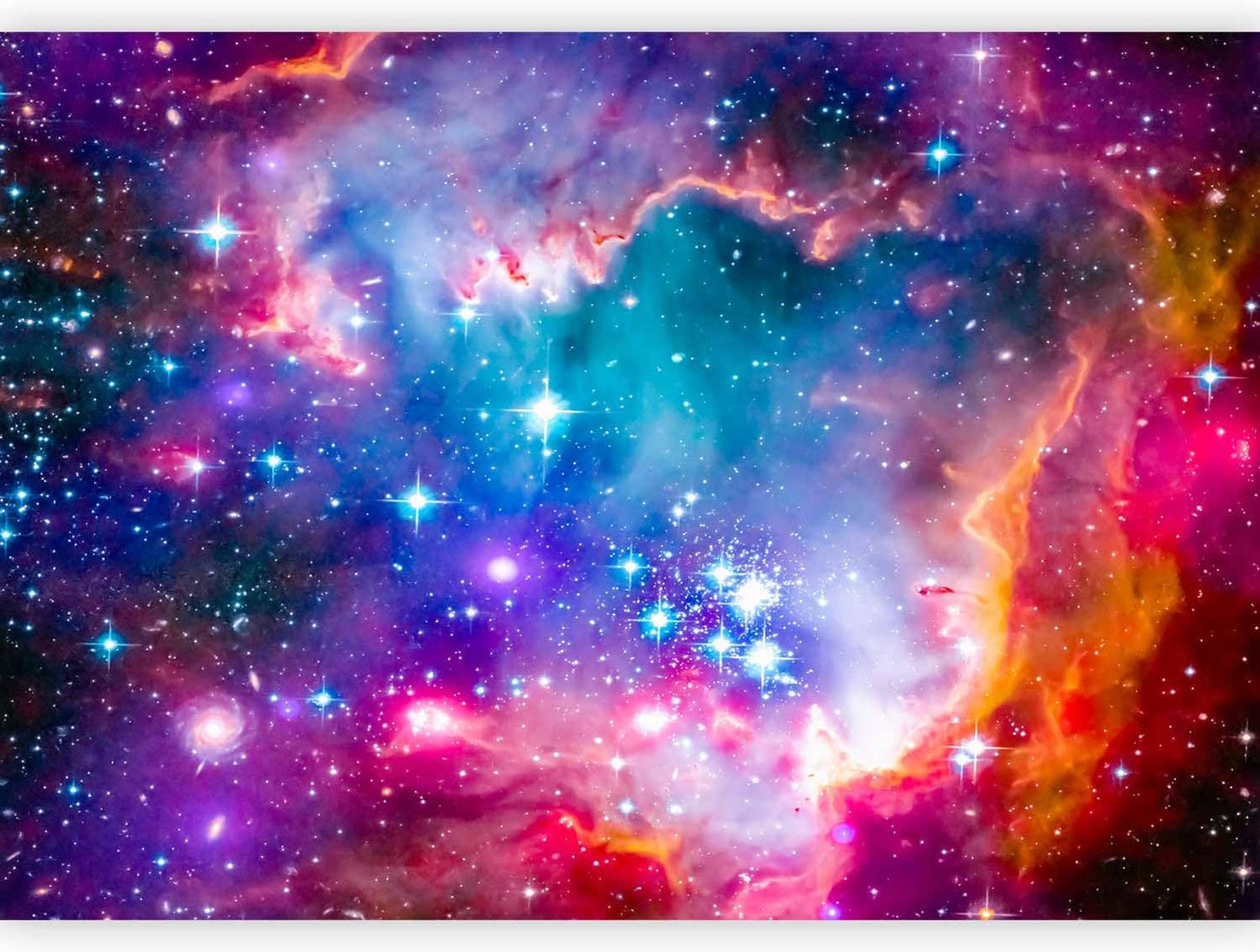 artgeist Wall Mural Abstract 154x110 in - Peel and Stick Self-Adhesive Wallpaper Removable Large Sticker Foil Wall Decor Print Picture Image Design Abstract Cosmos Sky Star i-G-10010-a-a