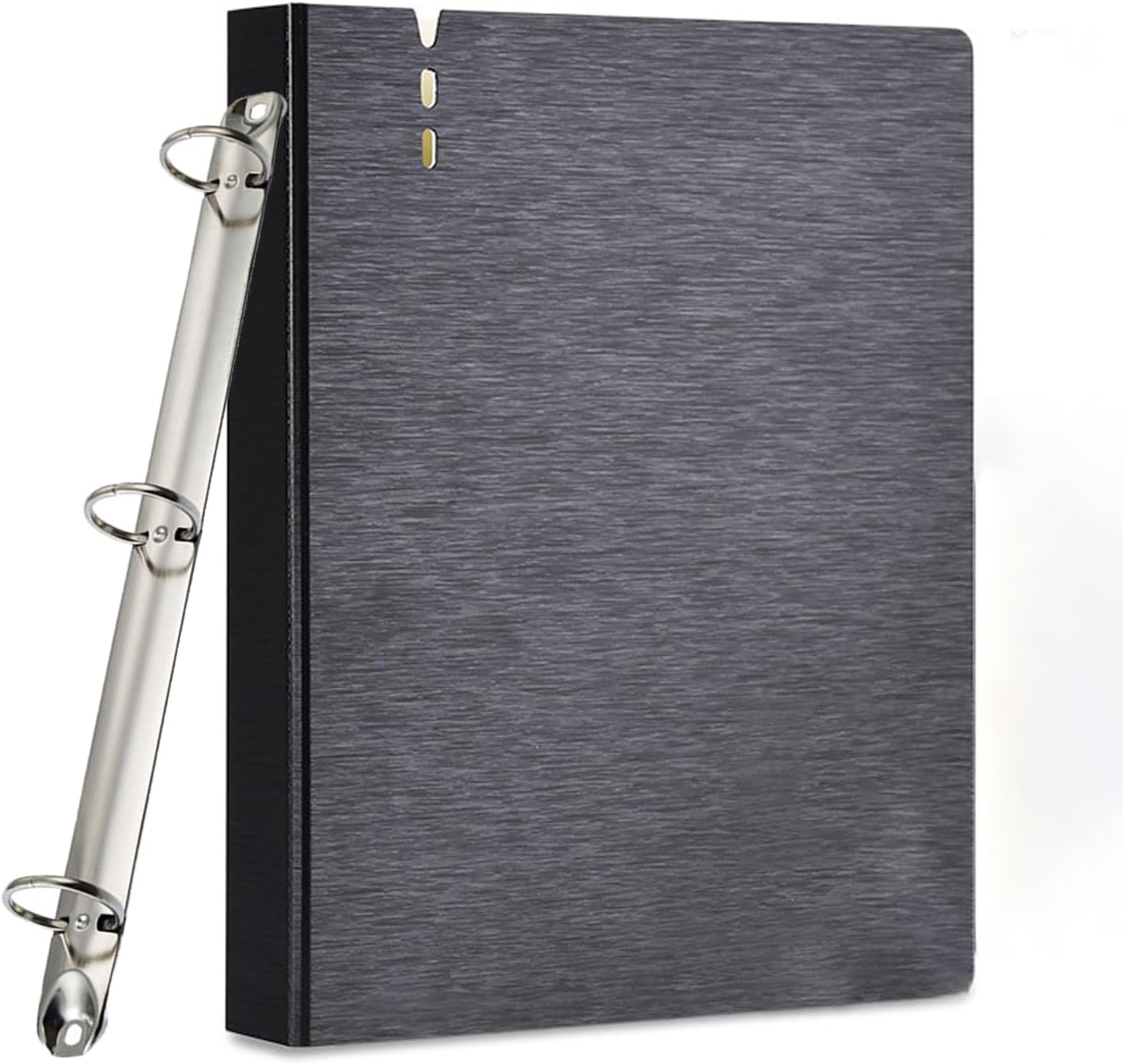 4 Pack Letter Size Ring Binder Mechanism, Metal 3 Ring Binders Ring Replacement Kit, Loose Leaf Binding Spines Combs for Organizers DIY Planners(Silver)