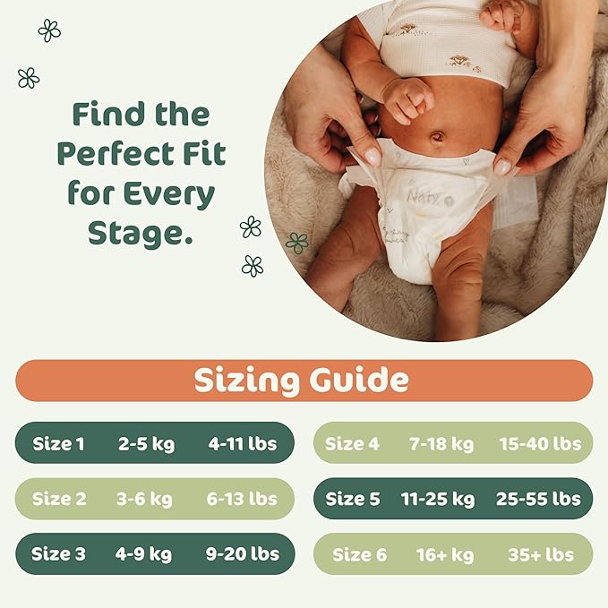 Naty BioEmbrace Baby Diapers Size 6 (35+ lbs) | 100% Biobased on Skin | Plant-Based Softness | Dermatologically Tested, Super Absorbent | 102 Count