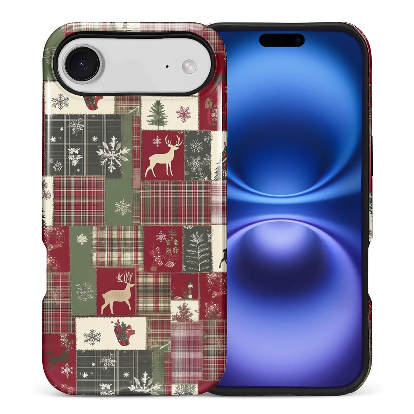 Goodsprout for iPhone 17 Air Case,Hybrid 2-Layer Hard Shell + Silicone Protective Case -Resistant Shockproof- Christmas Tree Dee