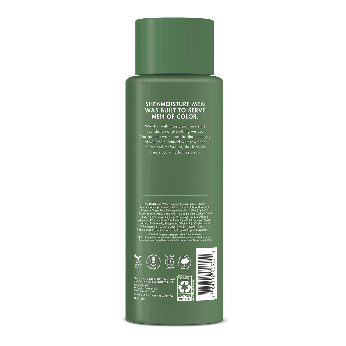 SheaMoisture Men's Shea Moisturizing Shampoo, 15 OZ
