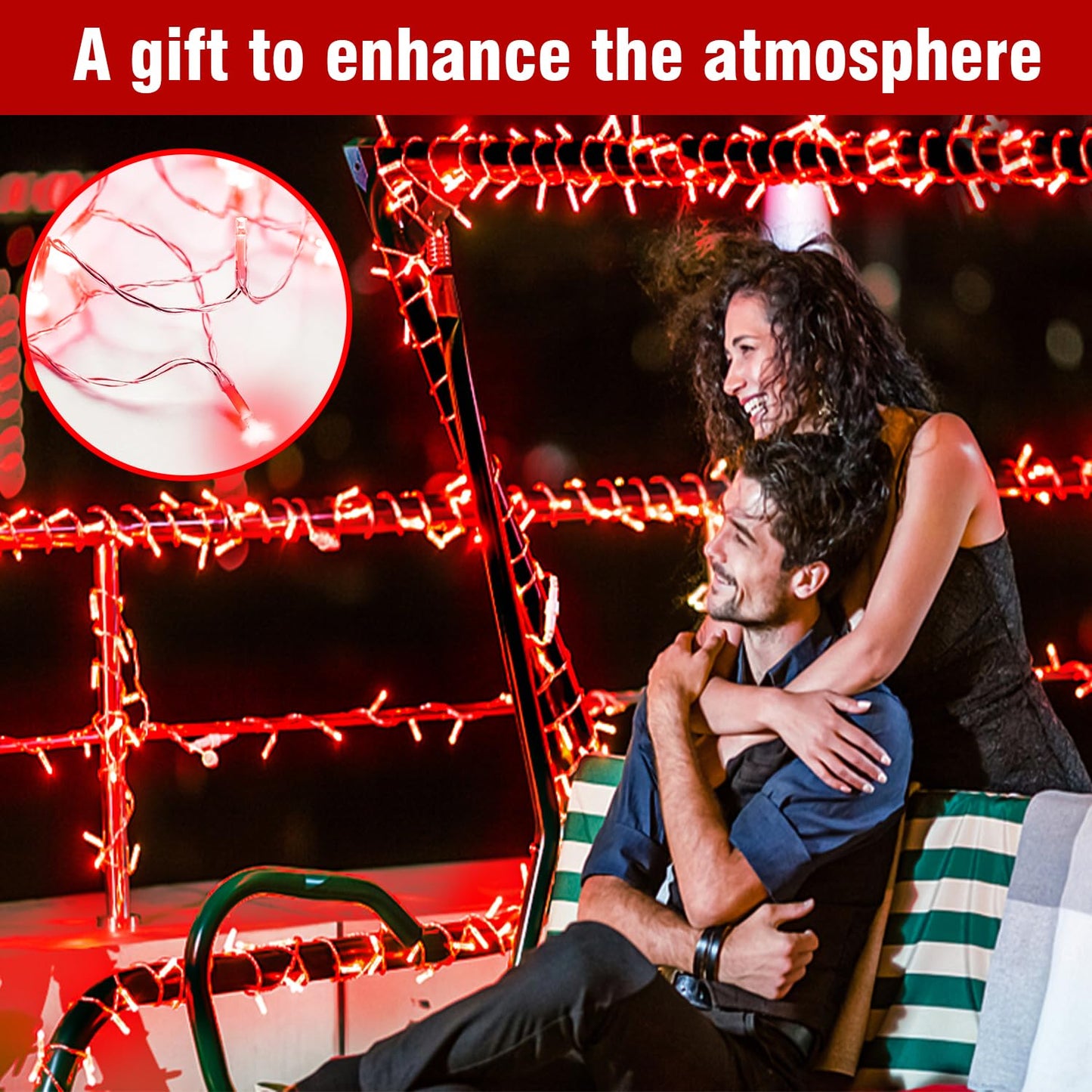 Wastroyal 70Ft Red String Lights  210 Led Waterproof Seasonal Fairy Lights With 8 Modes  Indoor Outdoor Decorative Lighting For Christmas  Valentine? Day  Wedding  Party  Garden
