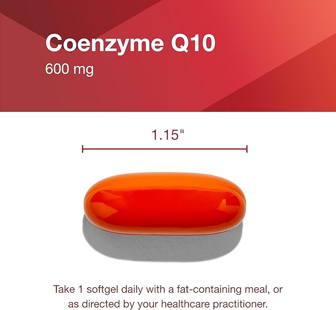 PROTOCOL FOR LIFE BALANCE CoQ10 600mg - with Vitamin E & Soy Lecithin - CoQ10 Supplement - Halal & Egg Free - 60 Softgels