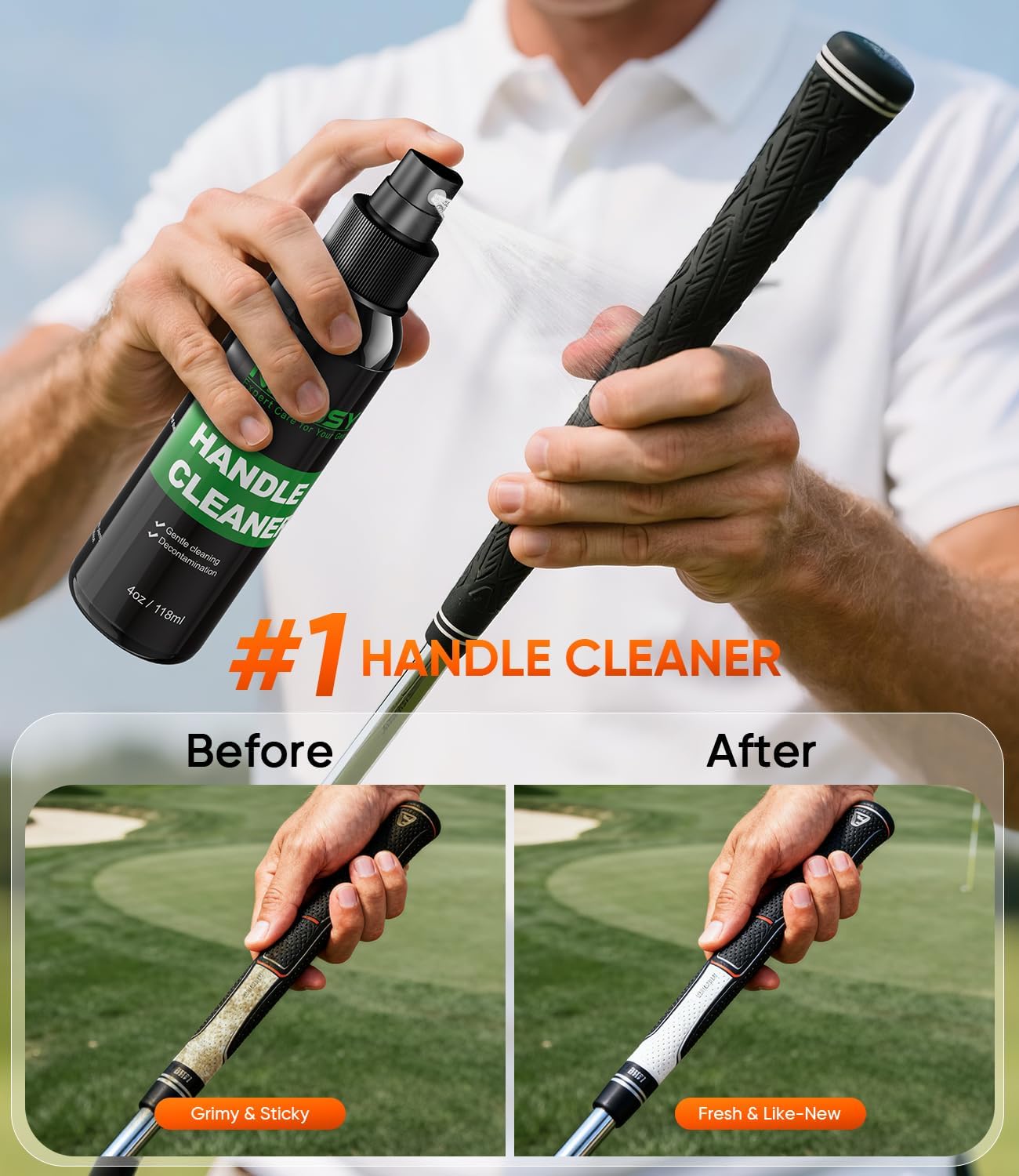 Pro Sport Grip Care Kit -Includes Grip Cleaner, Grip Spray and Goalkeeper Glove Tackfier, Grip Restore and Cleaner for Golf Football Shoes Baseball Tennis Pickleball Volleyball, Gifts for men