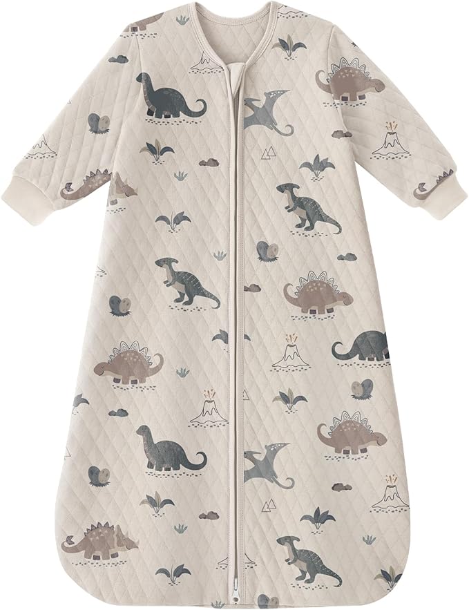 Yoofoss Baby Sleep Sack with Sleeves Wearable Blanket Baby Organic Cotton 2-Way Zipper Sleeping Sack, Soft Breathable Durable