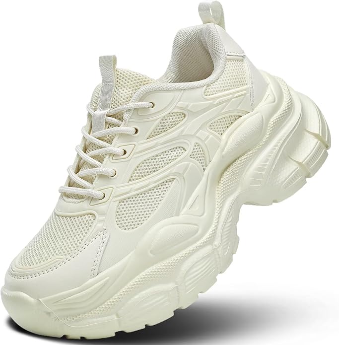Kundork Womems Walking Shoes Running Tennis Fashion Sneakers Athletic Gym Workout Comfortable Breathable Lightweight