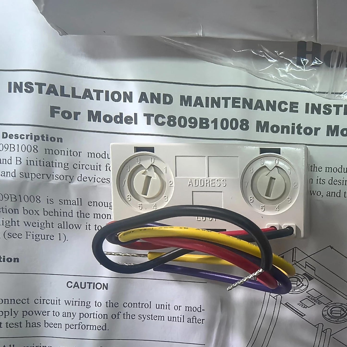 TC809B1008 ADDRESSABLE MINI Monitor Module