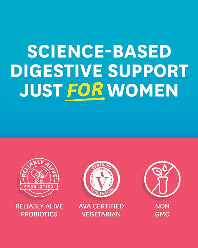 Zenwise Health Probiotics for Women - Digestive Enzymes for Bloating Relief, Vaginal Health, and Gut Flora Health, Daily Women Probiotic & Prebiotic Supplement for Digestive Health - 100 CT