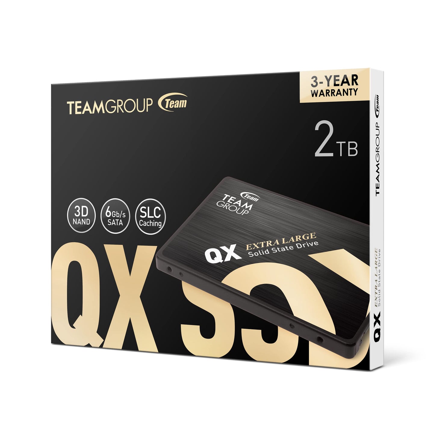 Teamgroup Qx 2Tb 3D Nand Qlc 2.5 Inch Sata Iii Internal Solid State Drive Ssd R/W Speed Up To 560/500 Mb/S 690Tbw Laptop & Pc De