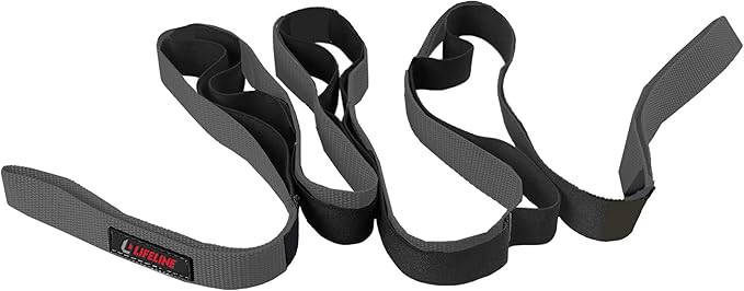 Lifeline Stretching Strap for Increased Mobility,Black