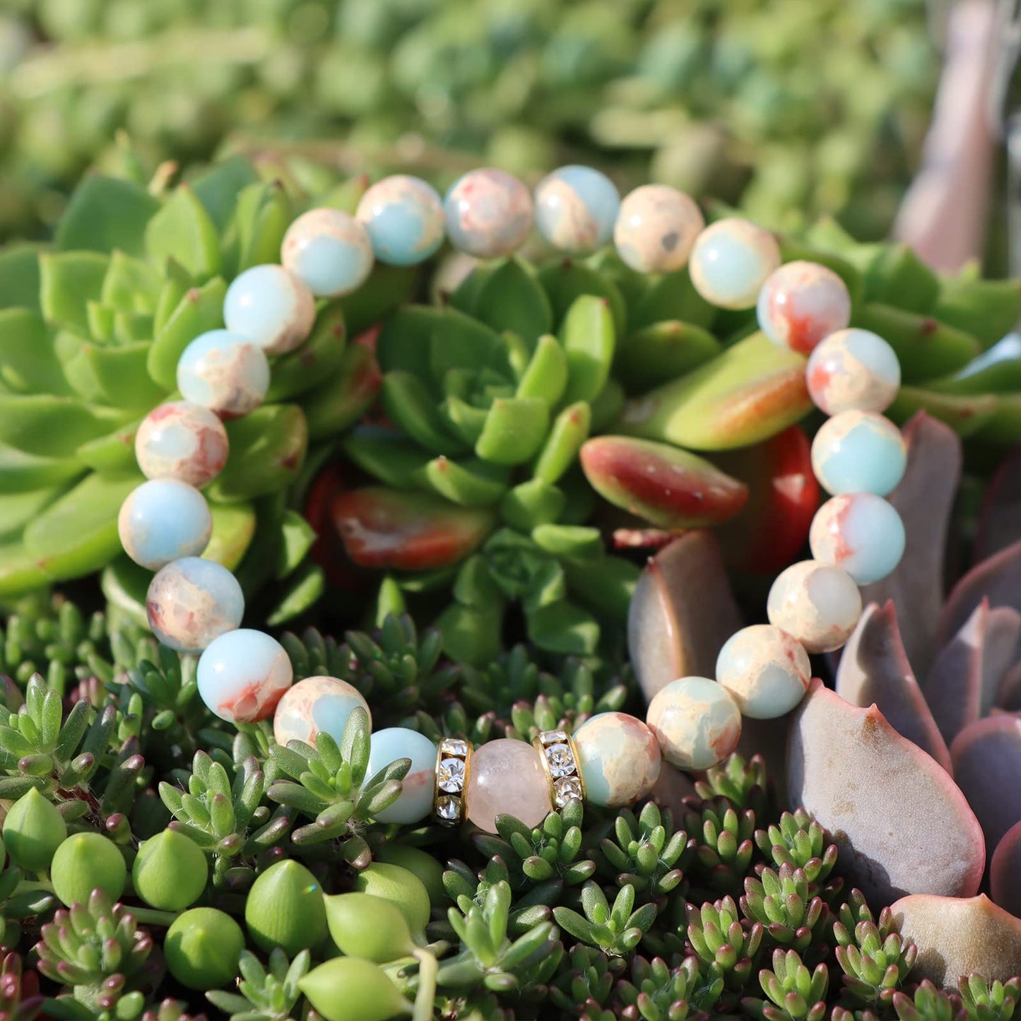 GolbalJew Healing Bracelet For Women Anxiety Beaded Bracelets Jewelry Healing Stone Crystal Bracelet Stress Relief Yoga Beads Ch
