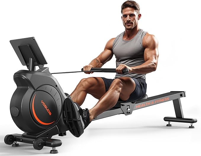 YOSUDA Magnetic/Water Rowing Machine for Home - Rower Machine Use with Bluetooth, App Supported, Rowing Machine for Beginn...