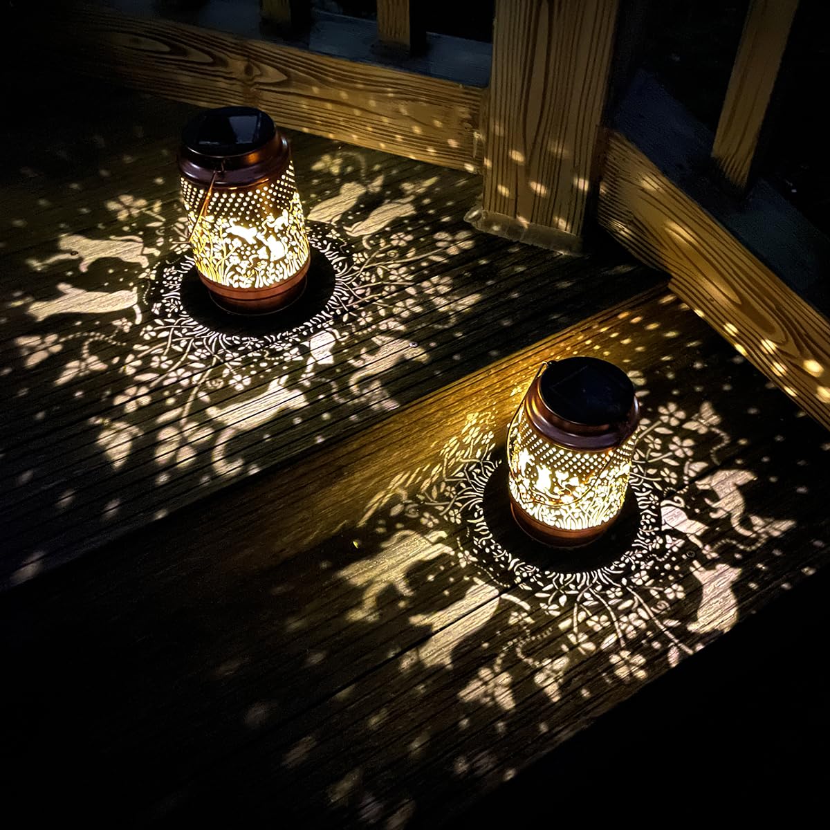 Cat Solar Lanterns Outdoor Waterproof  Hanging Solar Lantern Cat Lover Gifts For Women Mom Grandma  Solar Powered Metal Lanterns Outdoor Decorative Cat Solar Lights For Yard  Patio  Backyard  Porch