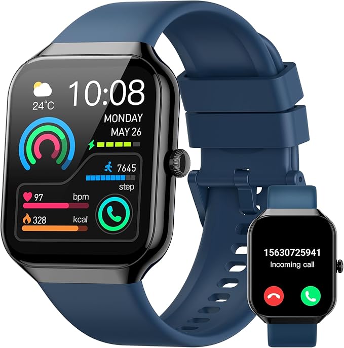 Smart Watch for Men Women (Answer/Make Call), 1.96"HD Smartwatch with Heart Rate/Sleep Monitor/Pedometer, 113+ Sports Fitn...