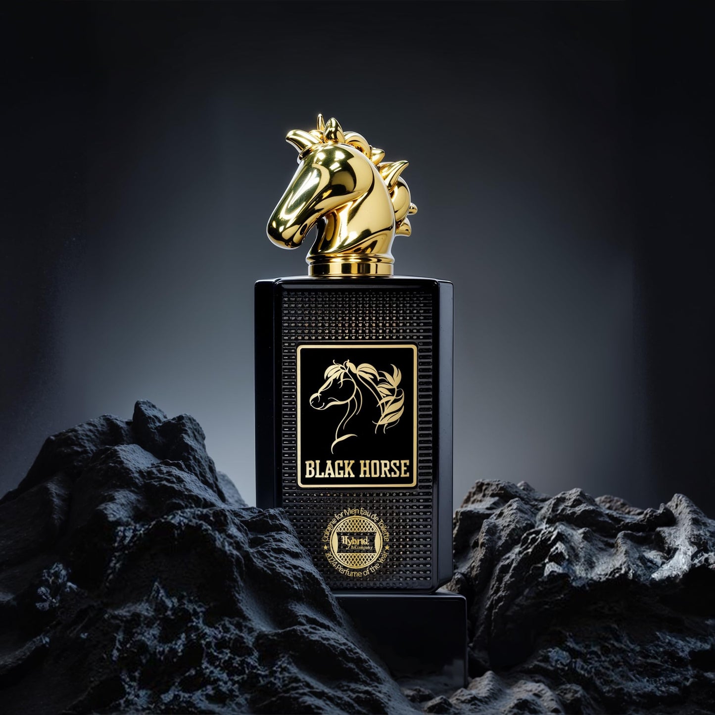 Hybrid & Company Black Horse For Men Eau De Toilette Vaporisateur Natural Spray 3.4 Fl Oz