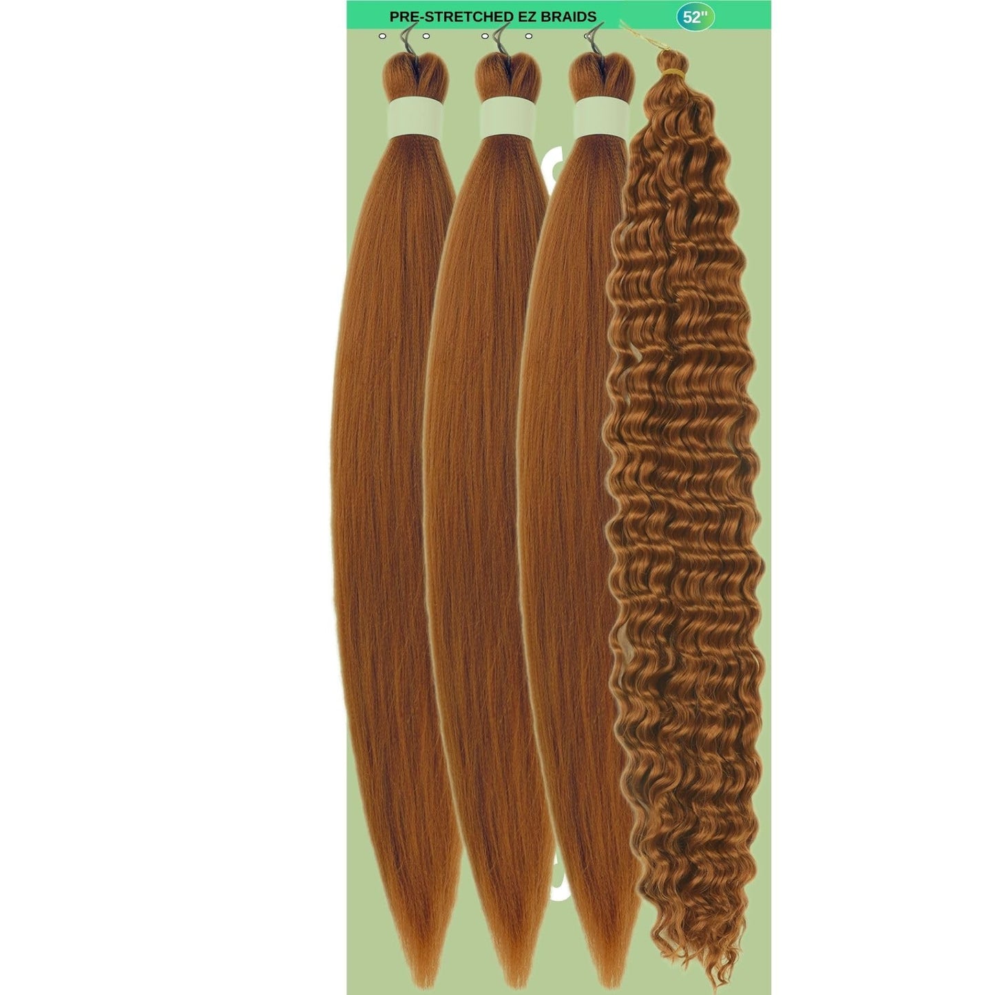 Brown Braiding Hair Pre stretched for Boho Braids Pre stretched Boho Braiding Hair
